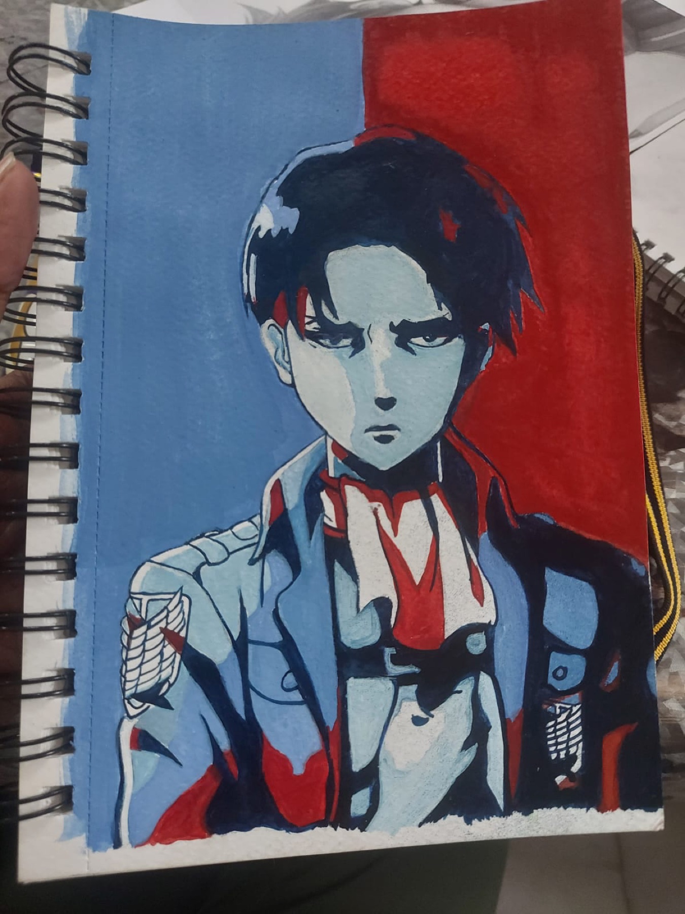 Character portrait artwork made by a Nino learner